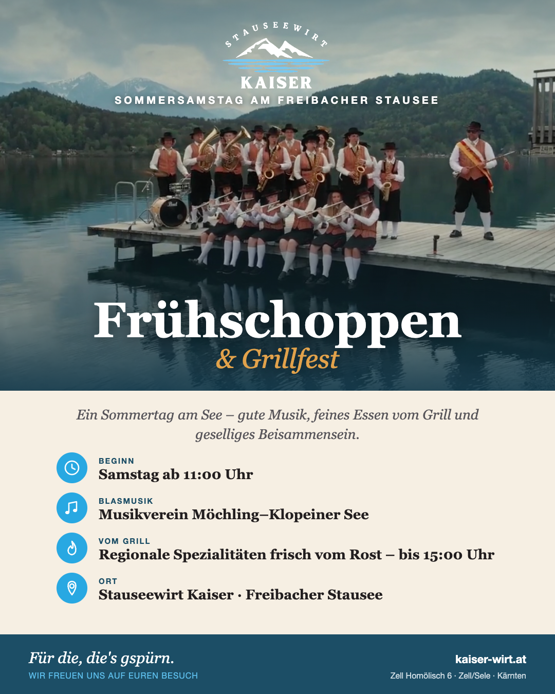 Frühschoppen & Grillfest beim Stauseewirt Kaiser